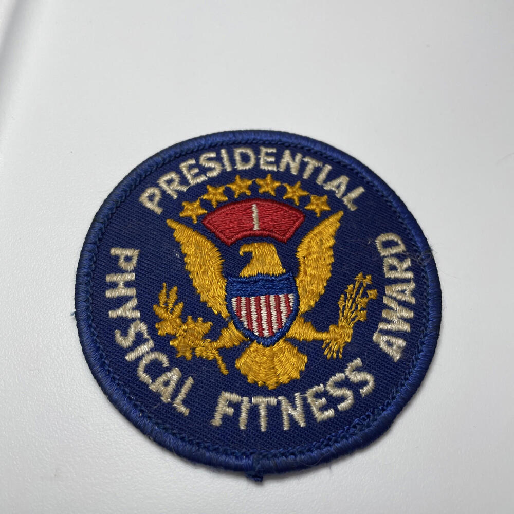 Vintage Presidential Physical Fitness Award, Emdroidered Patch, Level 1